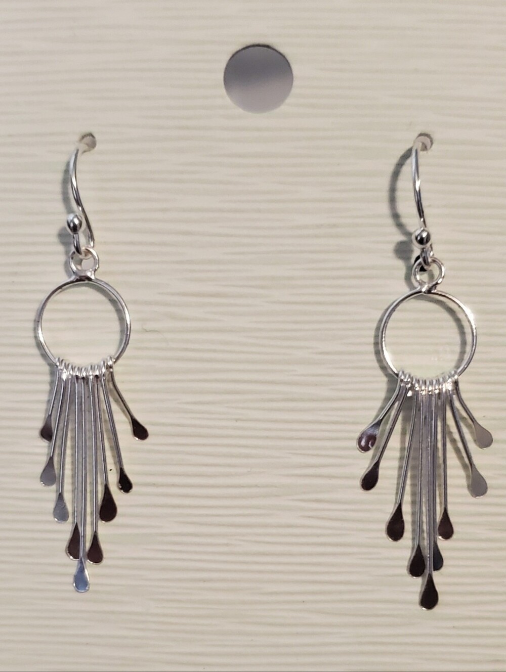 Sterling Silver Fringe Drop Earrings